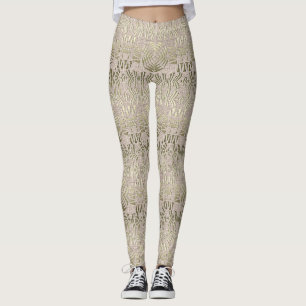 etniskt stam- afrikanskt mönster leggings