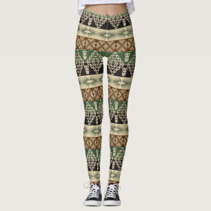 etniskt stam- afrikanskt mönster leggings