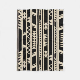 Etniskt stam- tryck för geometrisk design fleecefilt