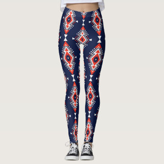 Etniskt stil, geometriskt sömlöst mönster. leggings