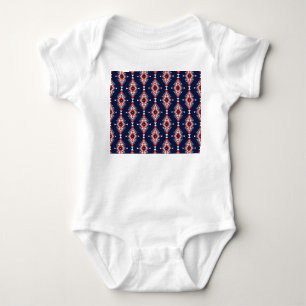Etniskt stil, geometriskt sömlöst mönster. t shirt