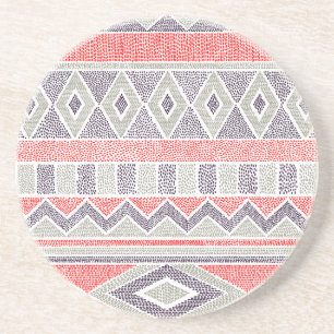 Etniskt stripe-stammar: Handmade Vintagar Underlägg