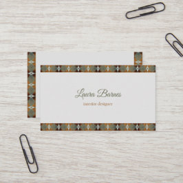  Etniskt sydväst-mönster. Text.   Visitkort