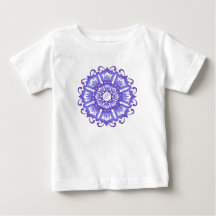 Etniskt teal mandala. monogram.