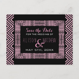 Etniskt vykort Bröllop spara datum 3