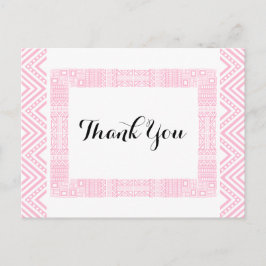 Etniskt vykort för Bröllop Tack 1