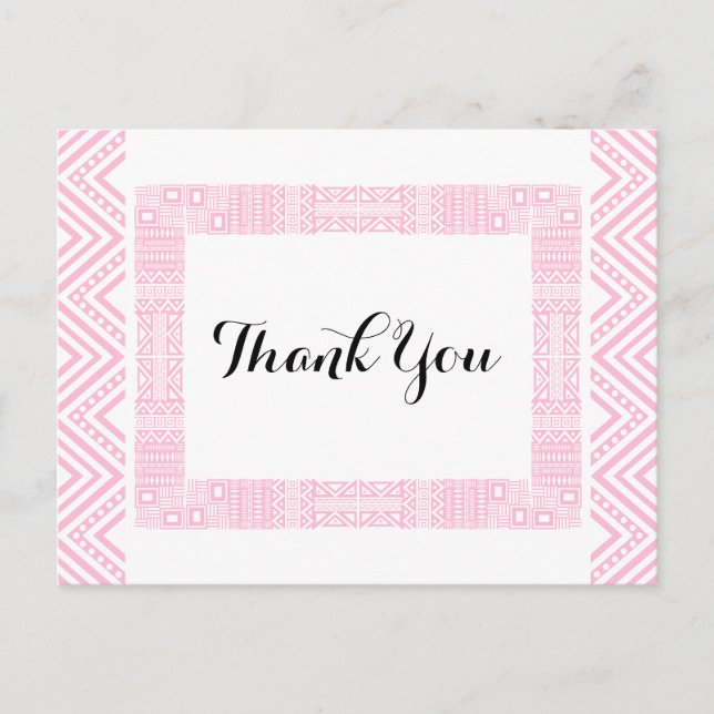 Etniskt vykort för Bröllop Tack 1 (Framsida)