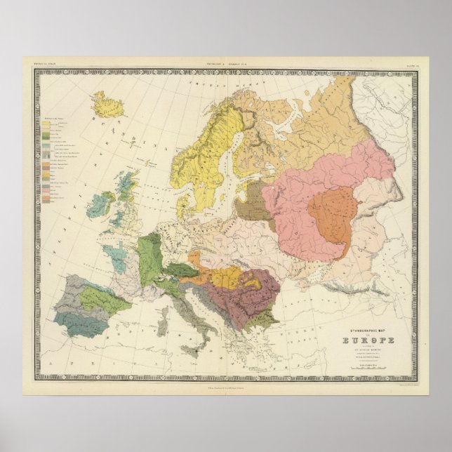 Etnografi, Europa Poster (Framsidan)