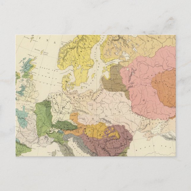 Etnografi, Europa Vykort (Framsida)