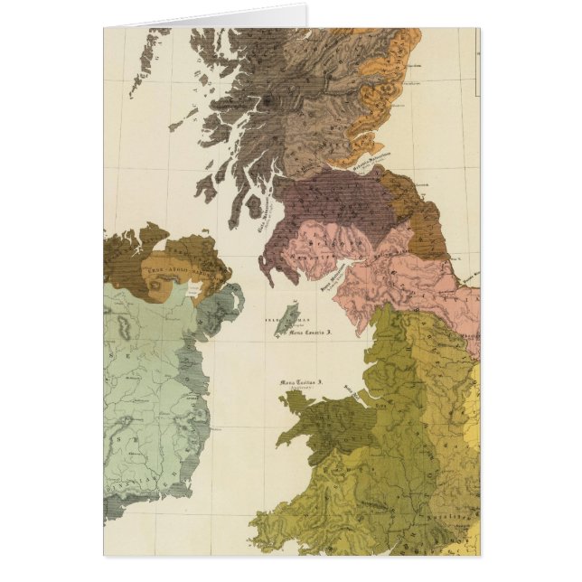 Etnografi, Gt Brit, Irland Hälsningskort (Framsidan)