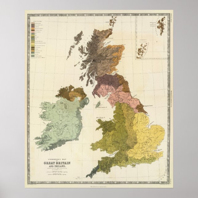 Etnografi, Gt Brit, Irland Poster (Framsidan)