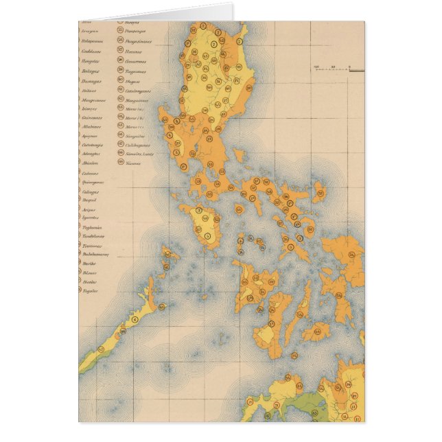 Etnografiskt Karta nr 3 Hälsningskort (Framsidan)