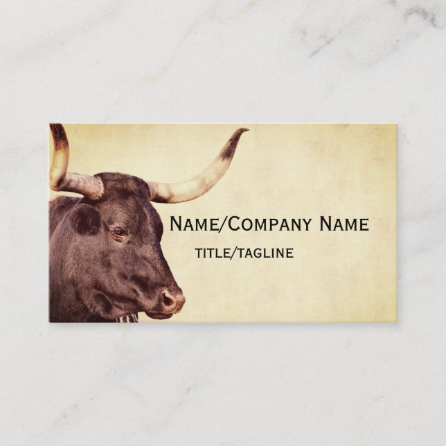 Etnokonst sepia rustik vintage stil visitkort (Framsida)