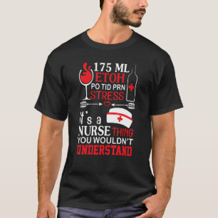 Etoh Po Tid Prn Stressar sin näsa Sak. T Shirt
