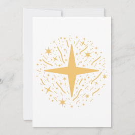 Etoiles et confettis pour le Nouvel An Julkort