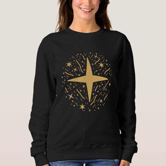 Etoiles et confettis pour le Nouvel An T Shirt (Framsida)