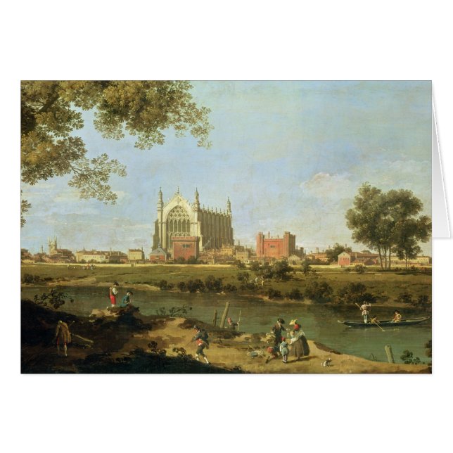 Eton högskola, c.1754 hälsningskort (Framsidan Horizontal)