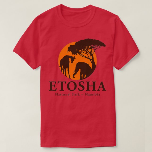 Etosha nationalpark Namibia 1 T Shirt (Design framsida)