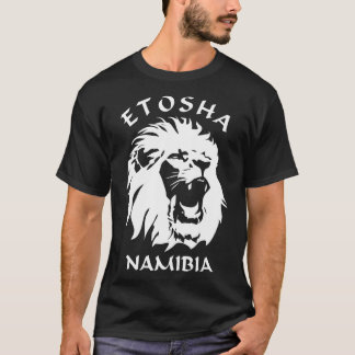 Etosha nationalpark Namibia Lejonare Ansikte T Shirt