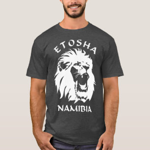Etosha nationalpark Namibia Lejonare Ansikte T Shirt