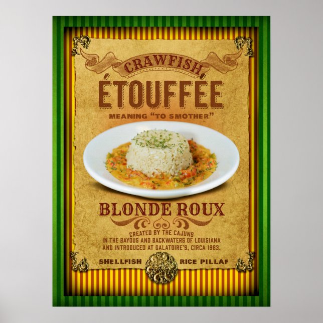 Etouffee New Orleans Cajun Poster (Framsidan)