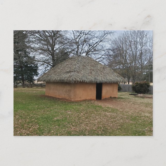  Etowah Halmtak Hus  Vykort (Framsida)