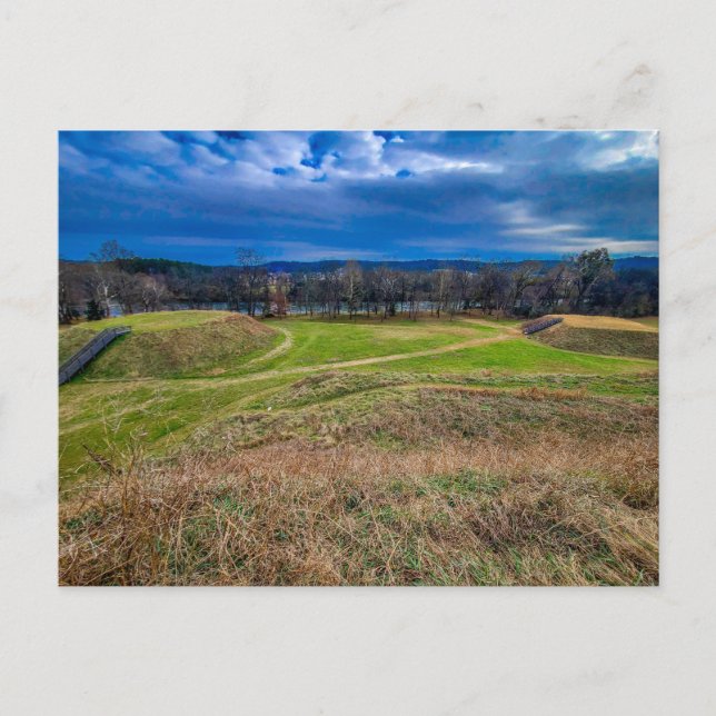 Etowah Indian Mounds historiska plats Vykort (Framsida)