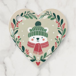 Etquette cadeau “Coeur de Noel“ Gåvor Etiketter