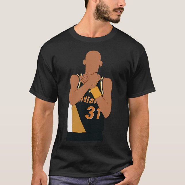 Etrangleur Reggie Miller T Shirt (Framsida)