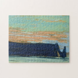 Etretat Arch & Aval Cliff Monet Fine Art Pussel