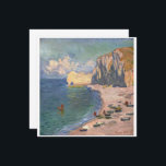 Étretat, Beach och Falaise d'Bland, Monet<br><div class="desc">Claude Monet anlände till Étretat, Normandie kusten, med sina två söner, sin följeslagare Alice Hoschedé och sina sex barn för en arbetssemester i mitten av september 1885. När han lämnat i mitten av december hade han initierat 51 canvaser, varav många omarbetade vid studion i Giverny. Majoriteten av dem är de...</div>