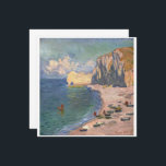 Étretat, Beach och Falaise d'Bland, Monet<br><div class="desc">Claude Monet anlände till Étretat, Normandie kusten, med sina två söner, sin följeslagare Alice Hoschedé och sina sex barn för en arbetssemester i mitten av september 1885. När han lämnat i mitten av december hade han initierat 51 canvaser, varav många omarbetade vid studion i Giverny. Majoriteten av dem är de...</div>