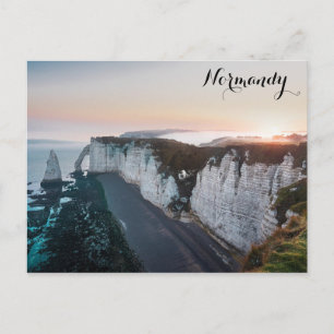 Etretat Cliffs Normany Frankrike Vykort