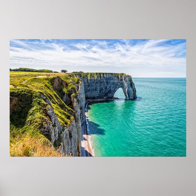 Etretat-klippor, Normandie Poster (Framsidan)
