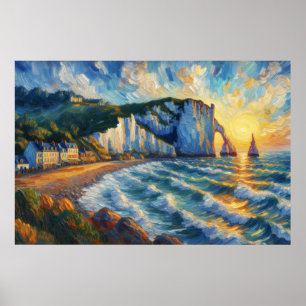 Étretat Oljemålning Poster