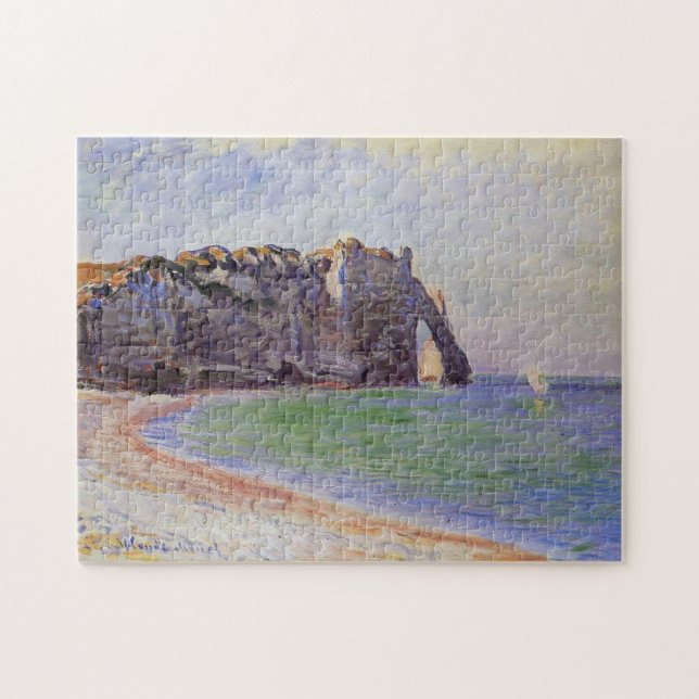 Etretat Porte d'Aval Monet Fine Art Pussel (Horisontell)