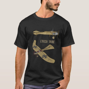 Etrich Taube Ger W1 Bomber Surveillance Flygplan D T Shirt