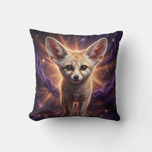 Etrisk Fennec-räv-nebulaskyddskudde Kudde (Framsida)