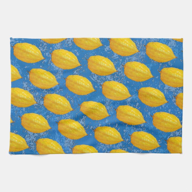Etrogs för Sukkot Kökshandduk (Horisontell)
