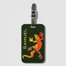 Etrottoarillustration av Cute gecko lizard namn