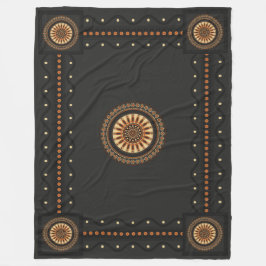 Etruscan Black Bucchero Sol-Wheel Mystical Fleecefilt