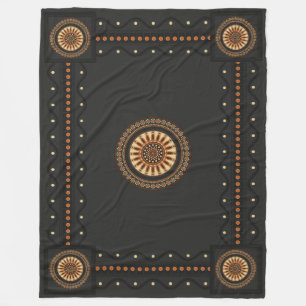Etruscan Black Bucchero Sol-Wheel Mystical Fleecefilt