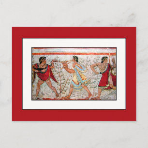 Etruscan Dancer and Musician Vykort
