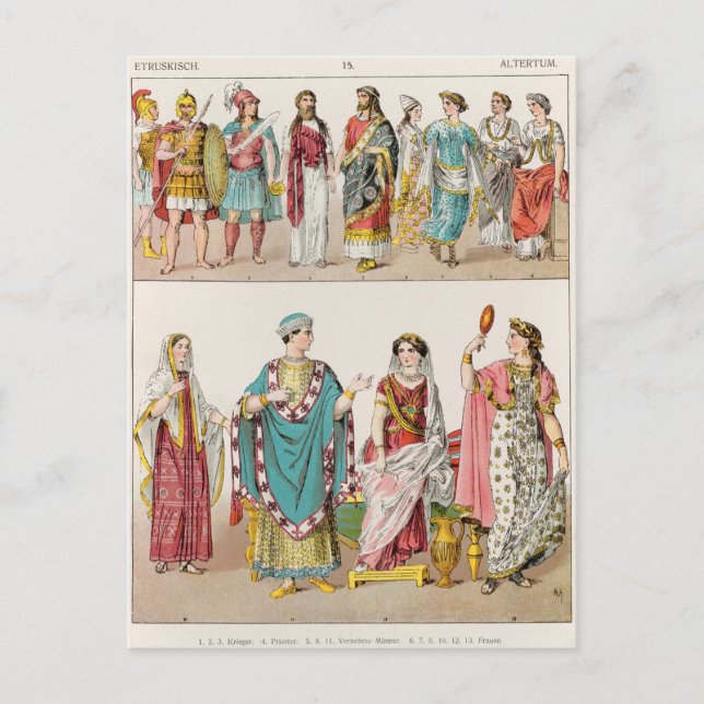 Etruscan Dress Vykort (Framsida)