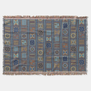 Etruscan Enigma Throw Blanket Filt