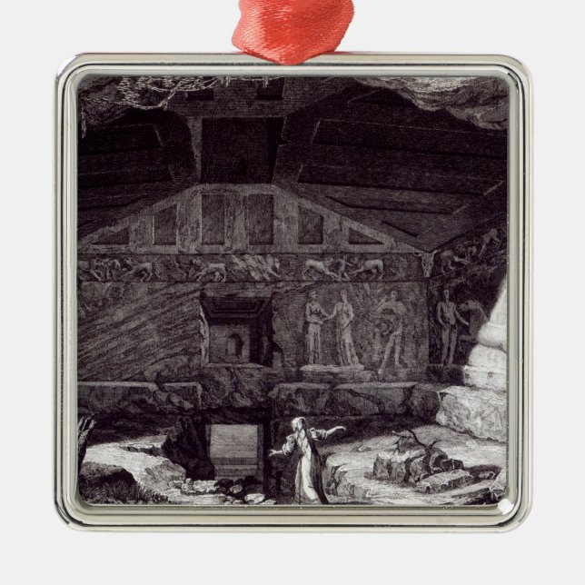 Etruscan grav, c.1780 julgransprydnad metall (Framsidan)