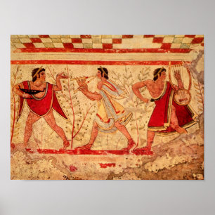 Etruscan musiker poster