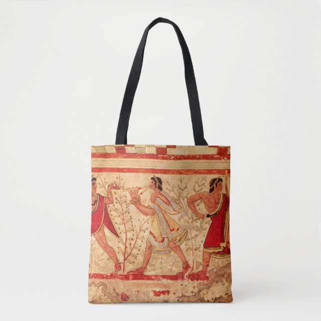 Etruscan musiker tygkasse (Framsida)