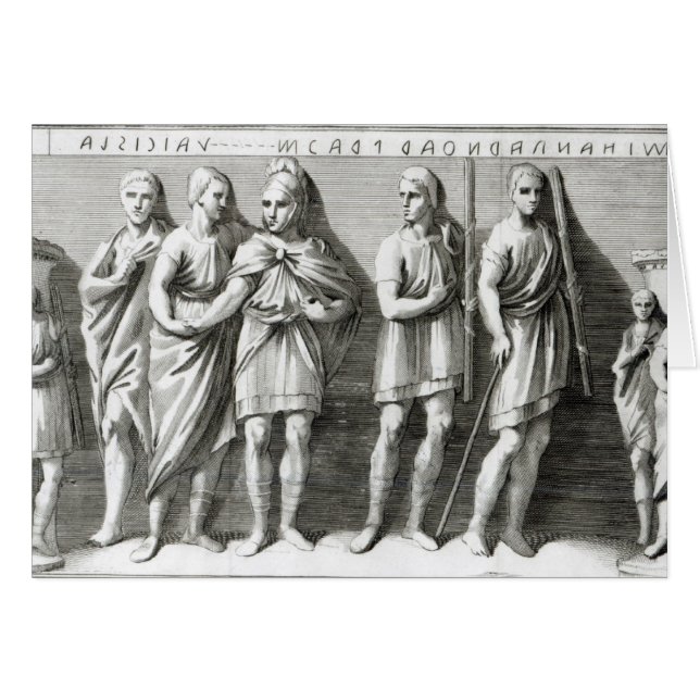 Etruscan Sarcophagus Hälsningskort (Framsidan Horizontal)