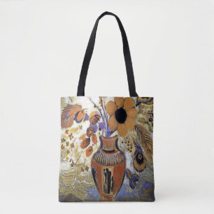 Etruscan Vas med Flowers, Redon Tygkasse